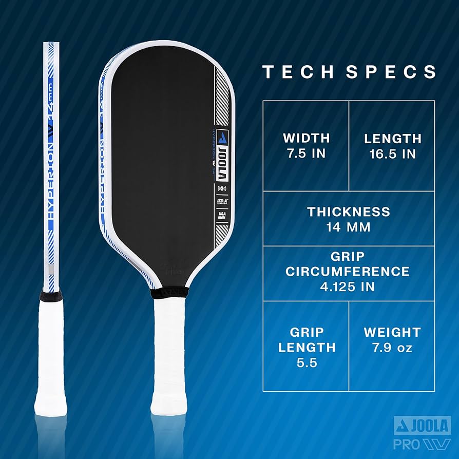 ⭐️WHITE JOOLA JOOLA Ben Johns Hyperion Pro IV 14mm Pickleball Paddle